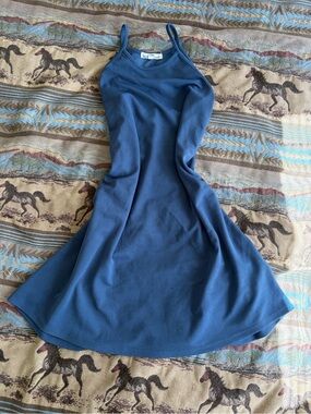 Wallflower Navy Blue Spaghetti-Strap Mini Dress
